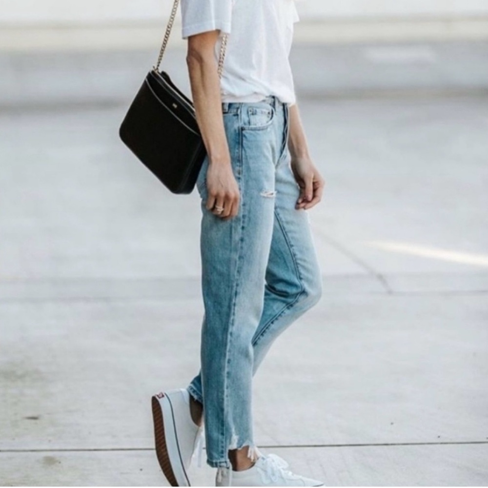 PISTOLA AUDREY MID-RISE SKINNY CROP DISTRESSED RAW HEM DESTROYED KNEE.
CASUAL - Picture 2 of 10